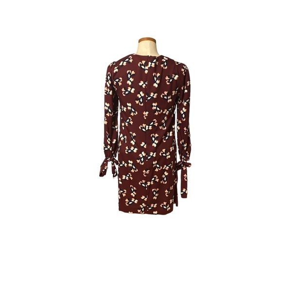 BANANA REPUBLIC Burgundy Floral Shift Dress - Picture 2 of 2